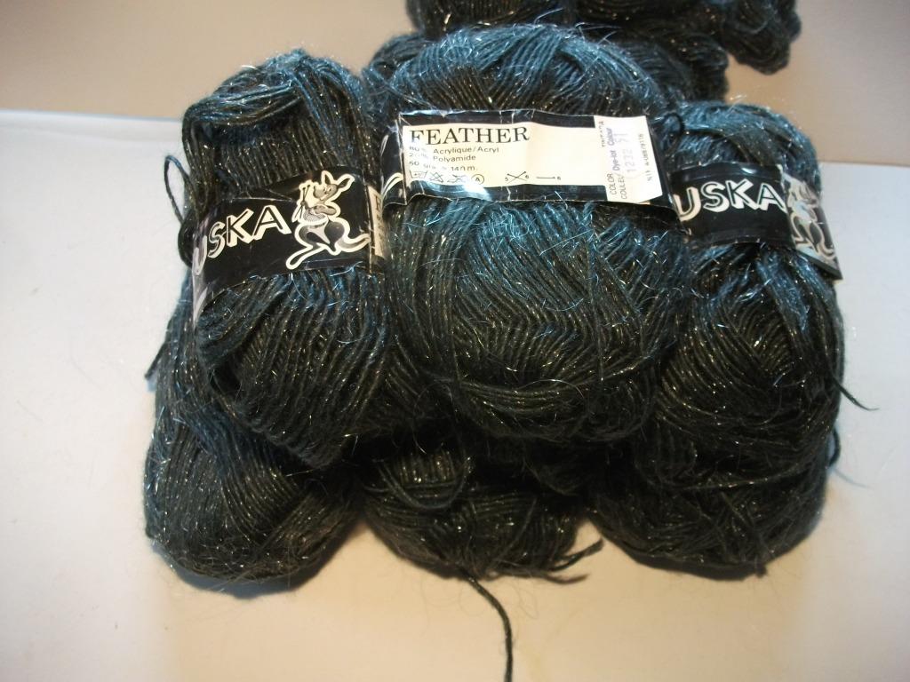 Fil à tricoter Lanas Kuska Terrassa Feather GRIS, Enlèvement ou Envoi, Comme neuf, Tricot, Laine ou Fils