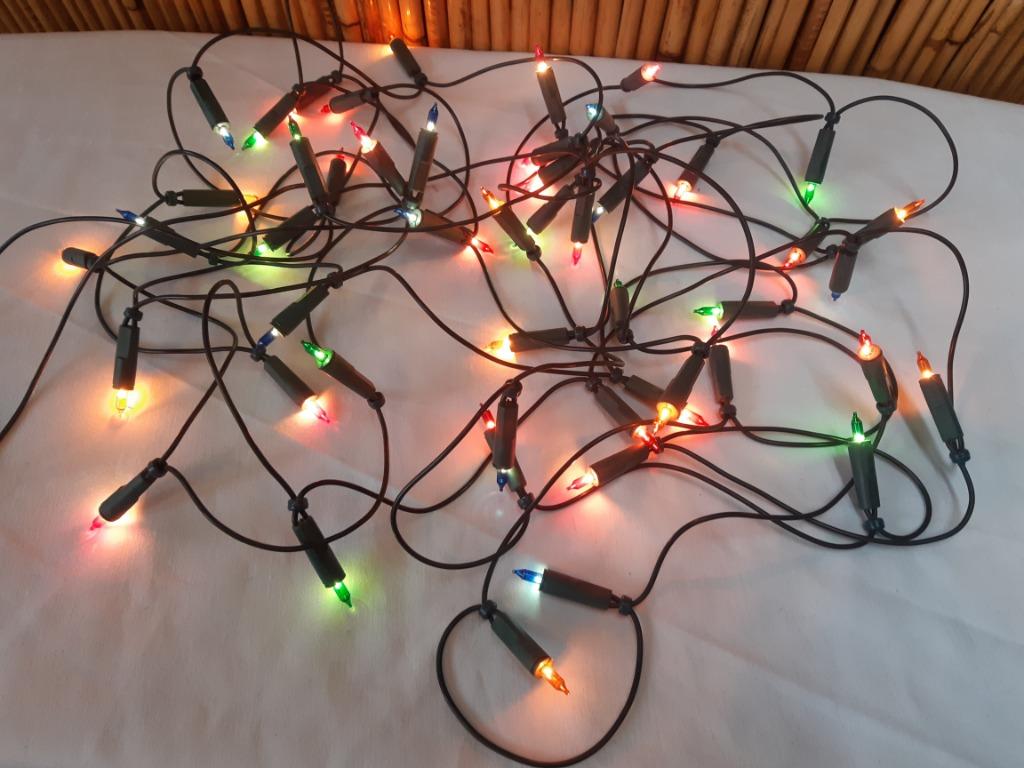 Guirlande lumineuse ampoules de couleur 12m sapin de Noël, Divers, Enlèvement ou Envoi, Utilisé