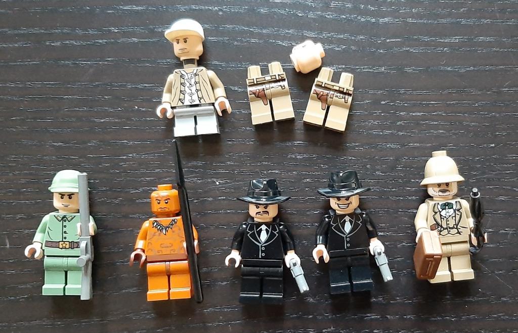 6 minifigs van LEGO Indiana Jones, Ophalen of Verzenden, Zo goed als nieuw, Losse stenen, Lego