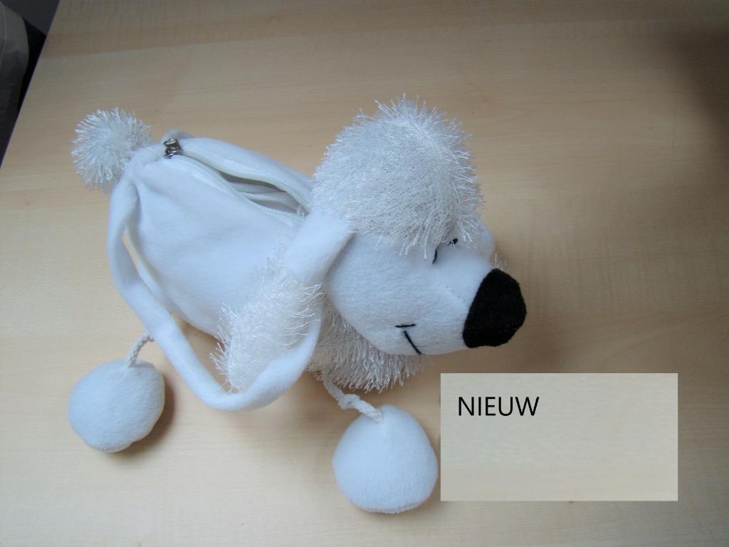 Donna hondje = knuffel en mini handtasje in-één , met rits, Ophalen of Verzenden, Nieuw, Hond