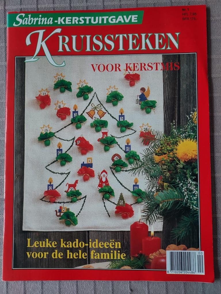 Sabrina - Kerstuitgave - KRUISSTEKEN VOOR KERSTMIS Nr.1, Boeken, Ophalen of Verzenden, Zo goed als nieuw, Borduren en Naaien