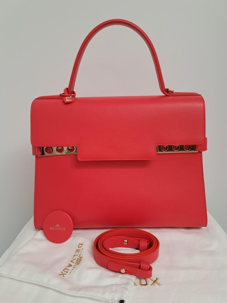 Delvaux handtas, Ophalen, Nieuw, Rood, Handtas