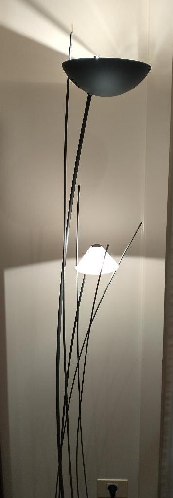 Lampadaire à intensité variable, Scandinavisch designklassiek, Utilisé, Bois, 150 à 200 cm