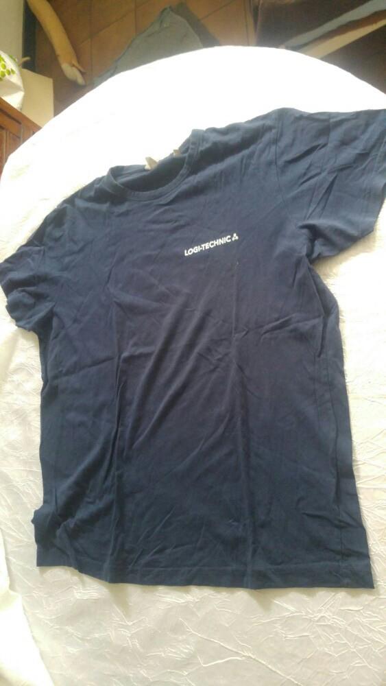 Vintage T-shirt homme Taille xl logi - technic printer, Ophalen of Verzenden, Zo goed als nieuw, Blauw