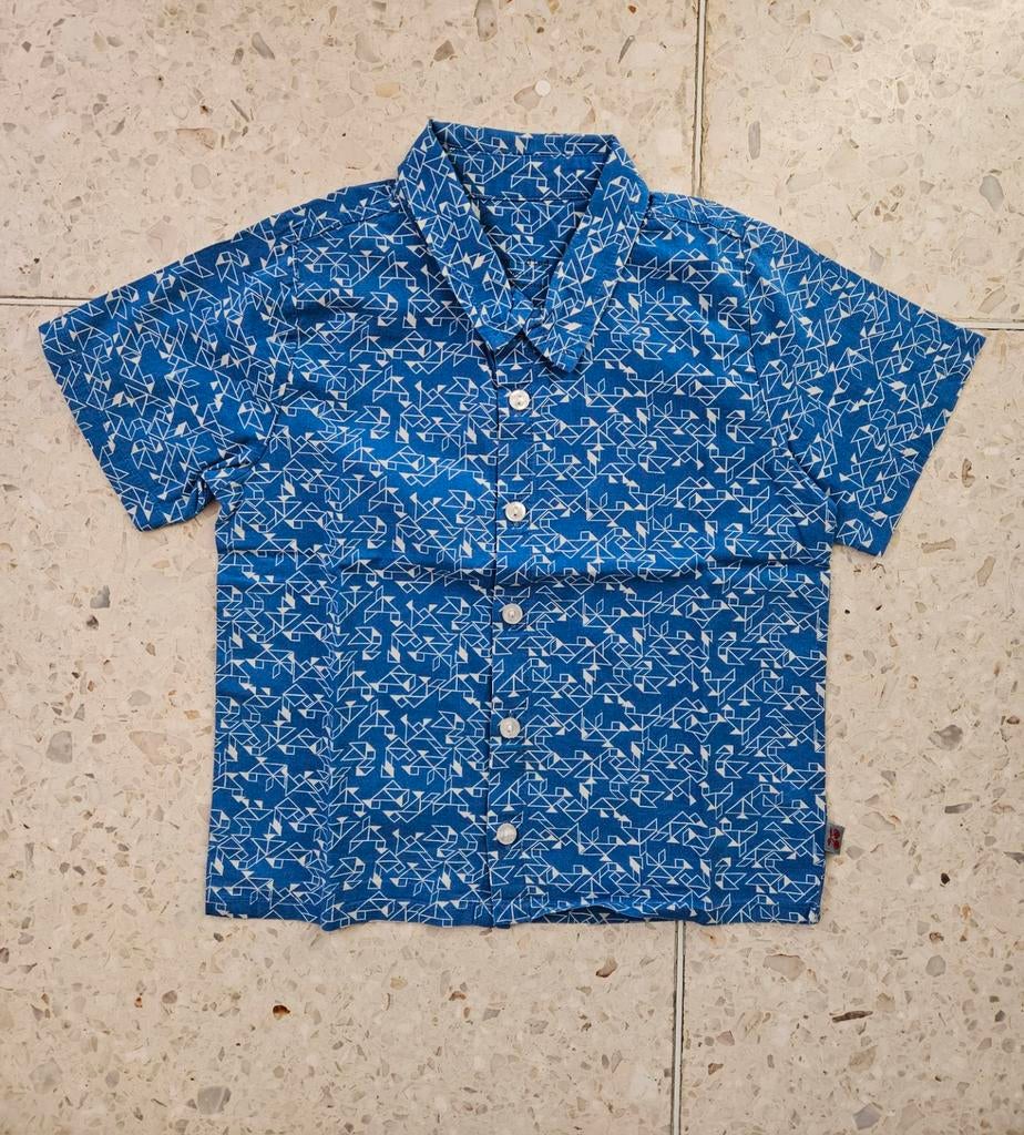 Blauw hemd, maat 110, Froy and Dind, goede staat!, Ophalen, Froy and dind, Jongen of Meisje, Overhemd of Blouse