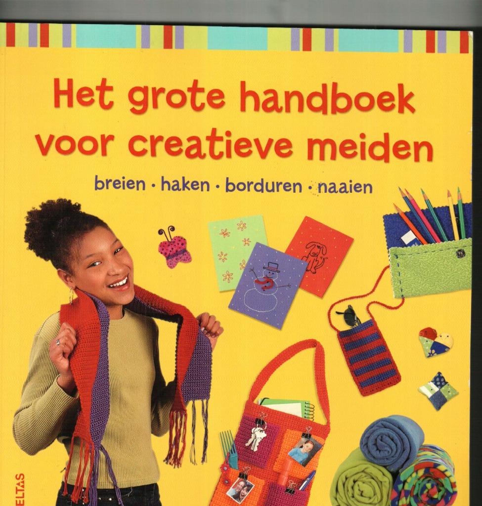 Het grote handboek voor creatieve meiden ann van doorslaer, Ophalen of Verzenden, Zo goed als nieuw, Borduren en Naaien