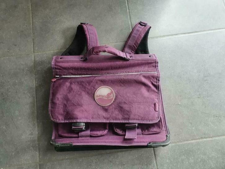 grote paarse boekentas Kangourou, Handtassen en Accessoires, Tassen | Schooltassen, Ophalen, Zo goed als nieuw
