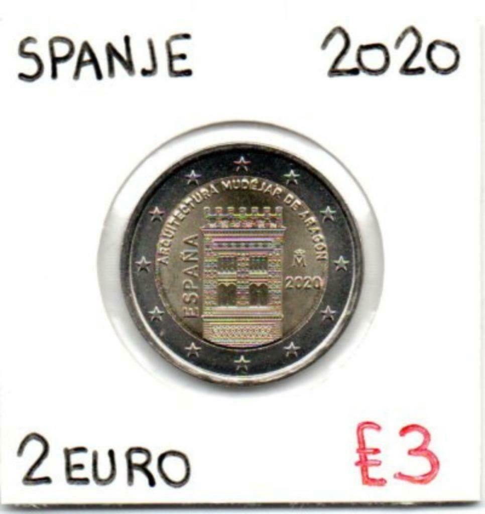 2  EURO  2020    SPANJE    UIT DE ROL      3,25 EURO, Postzegels en Munten, Ophalen of Verzenden, Spanje, 2 euro, Losse munt