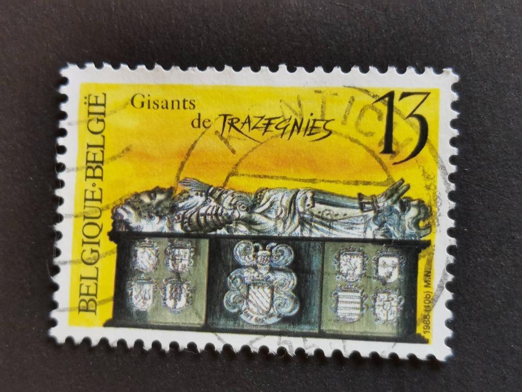 Belgique 1988 - Trazegnies - tombeaux, Enlèvement ou Envoi, Affranchi