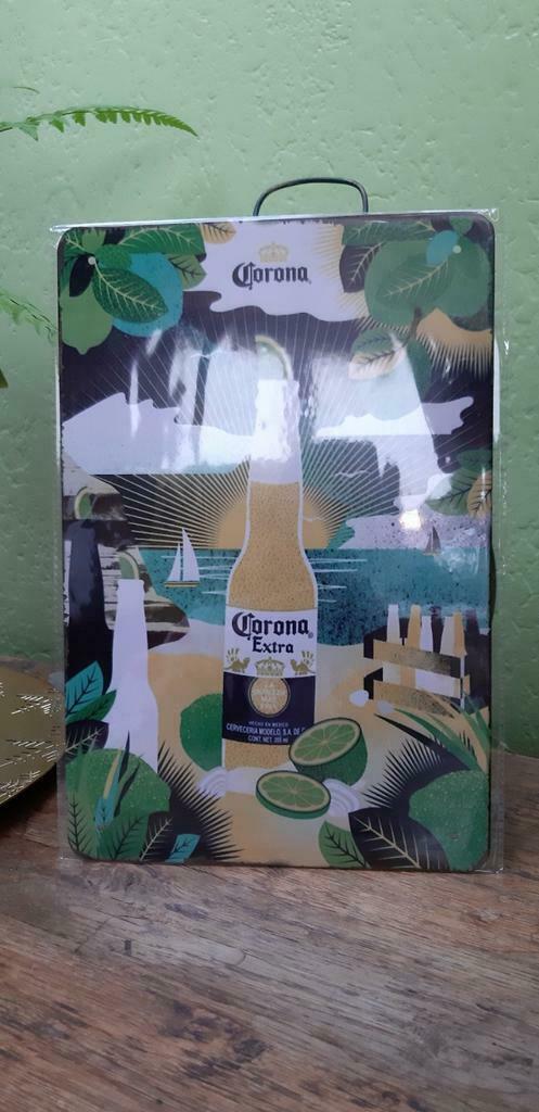 Panneau d'affichage en métal pour la bière Corona, Enlèvement ou Envoi, Neuf, Panneau publicitaire