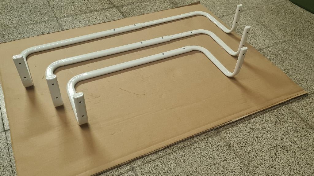 MULIG Tringle à vêtements, blanc, 60-90 cm, Ophalen, Zo goed als nieuw