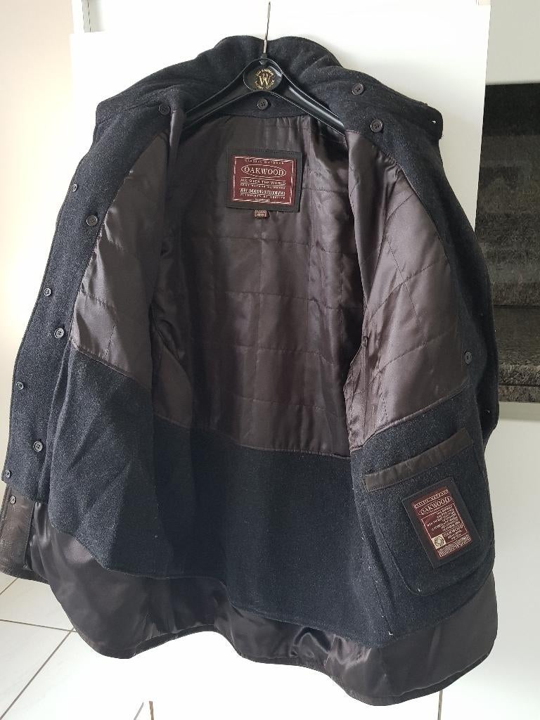 Warme winterjas in daim maat medium, Oakwood, Bruin, Maat 48/50 (M), Ophalen of Verzenden