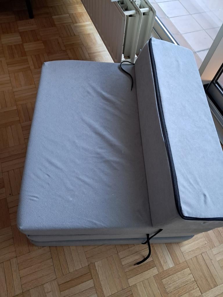 Opvouwbare futon stoelmatras – grijs, Maison & Meubles, Chambre à coucher | Canapés-lits, Comme neuf, Enlèvement