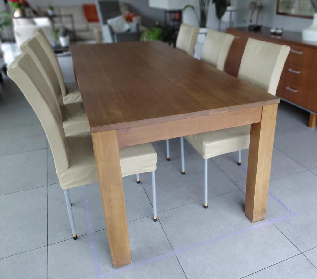 Salon en merisier., Maison & Meubles, Enlèvement, Utilisé, Modern, 6 à 8 chaises