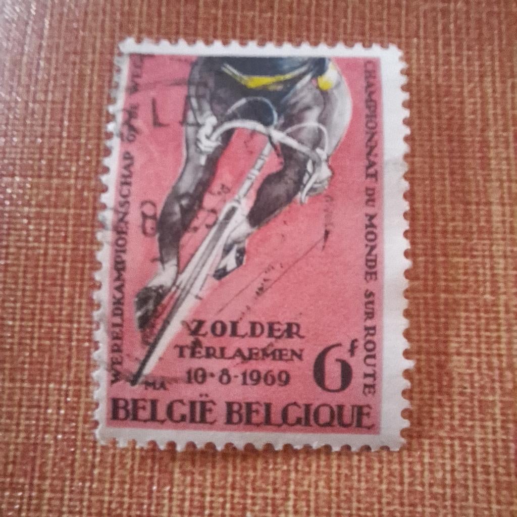 1 Belgische postzegel, Postzegels en Munten, Ophalen of Verzenden, Gestempeld