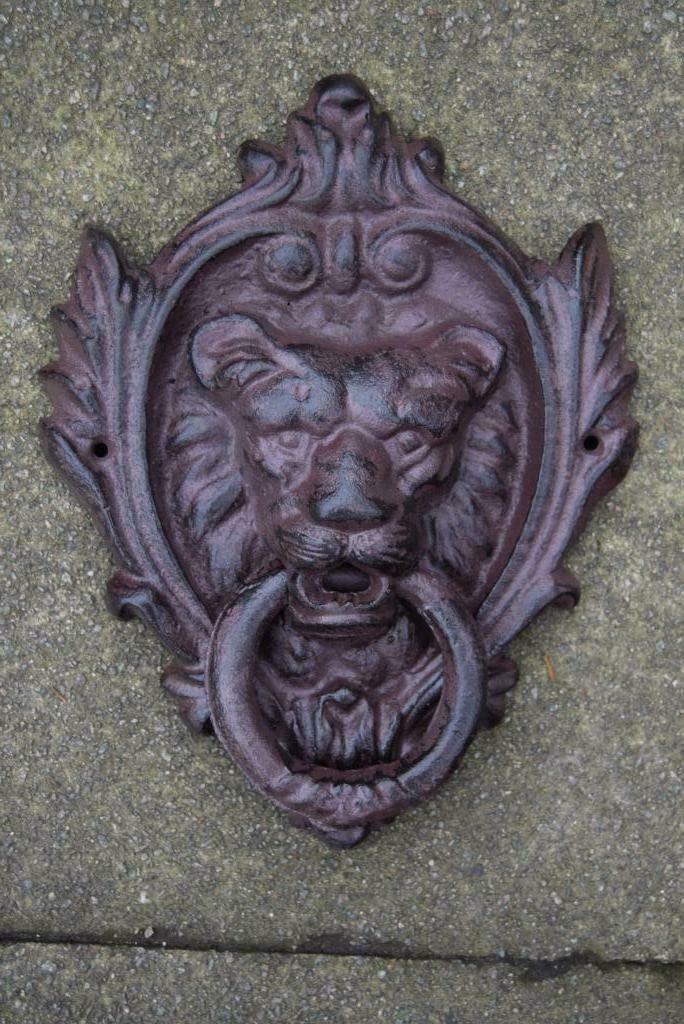 Deurklopper, gepatineerde gietijzeren deur, Doe-het-zelf en Bouw, Ophalen of Verzenden, Nieuw