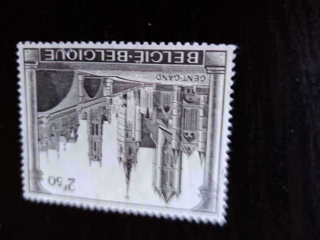 Belgie ongestempeld postzegel gebouw, Ophalen of Verzenden