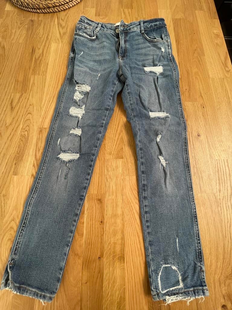 Jeans Zara femme t.34, Zara, Comme neuf, Bleu, W27 (confection 34) ou plus petit