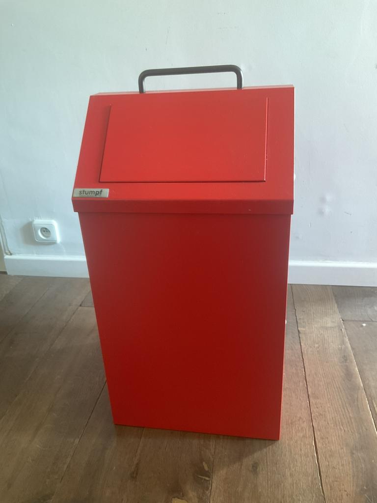 Nouveau ! Poubelle métallique Eriks 45 litres, Enlèvement, Métal