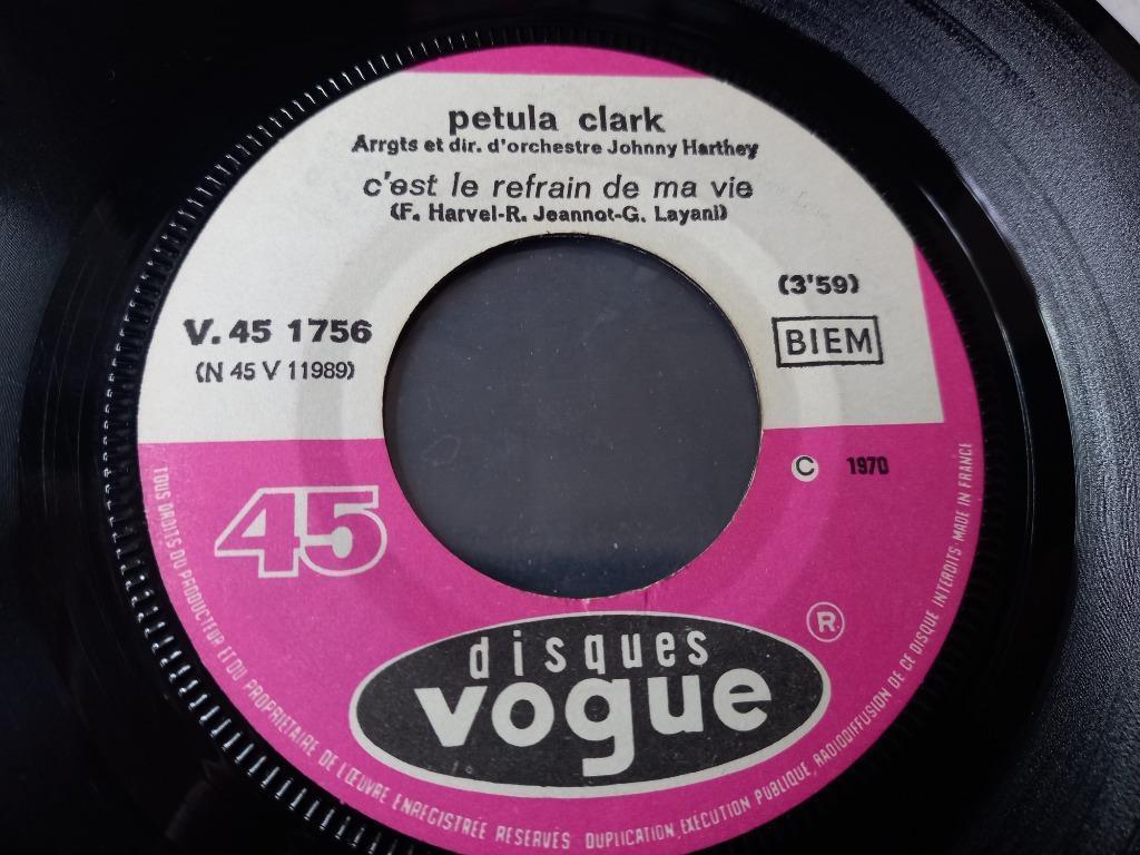 Petula Clark ‎– C'est Le Refrain De Ma Vie '7, Cd's en Dvd's, Vinyl Singles, Gebruikt, Single, Pop, 7 inch, Ophalen of Verzenden