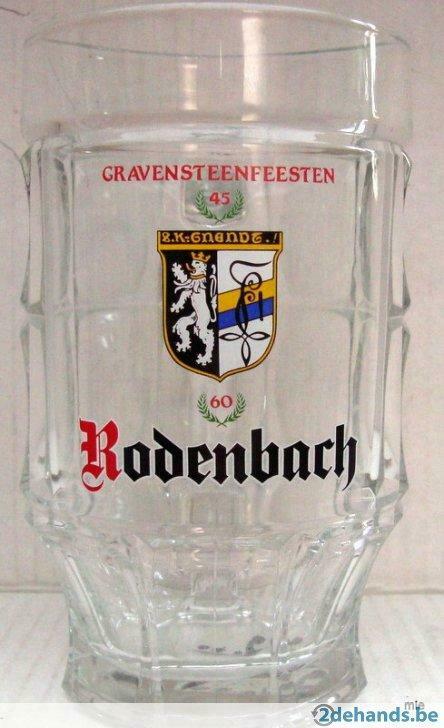 Bier brouwerij kroes glas Rodenbach 45-60 gravensteenfeesten, Enlèvement ou Envoi, Utilisé