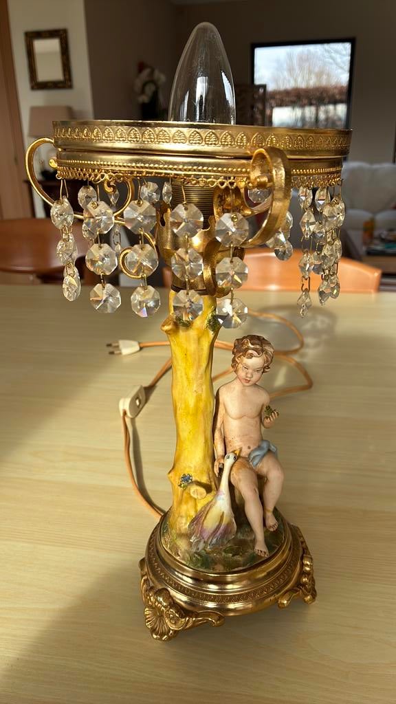 Porseleinen lampje, Ophalen, Keramiek of Aardewerk