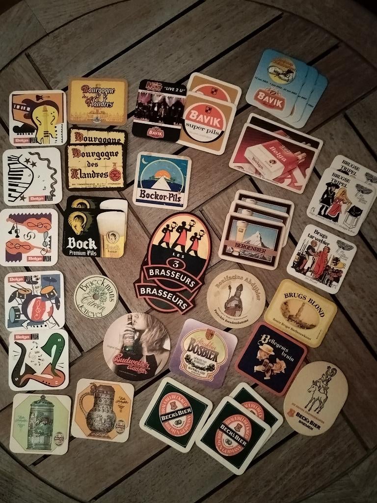 OUDE BIERKAARTEN / BIERVILTJES LOT B, Verzamelen, Ophalen of Verzenden