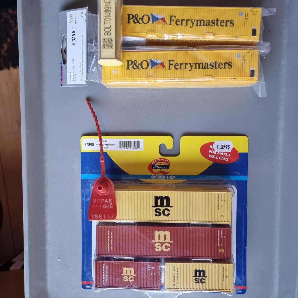 CONTAINER SET MSC en P&O, Ophalen of Verzenden, Zo goed als nieuw