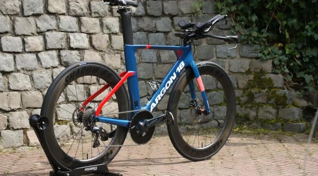 Argon 18 E117 TRI Disc Tijdritfiets, Fietsen en Brommers, Carbon, Zo goed als nieuw, Meer dan 20 versnellingen, 53 tot 57 cm