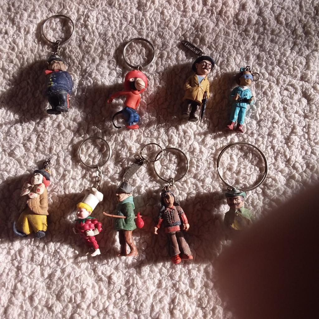 Oude sleutelhangers o.a brains thunderbirds, Verzamelen, Ophalen of Verzenden, Gebruikt, Knuffel of Figuurtje