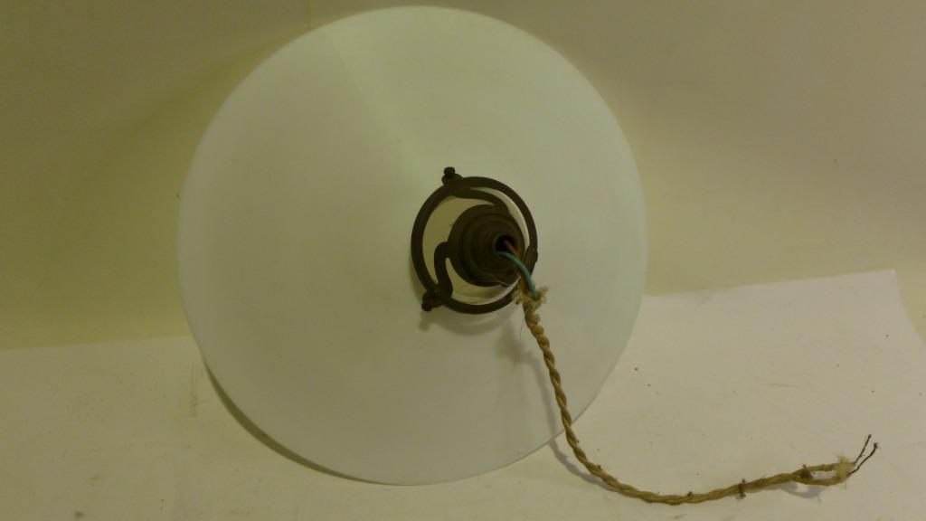 Vintage opaline lampenkap met bajonetfitting., Enlèvement ou Envoi