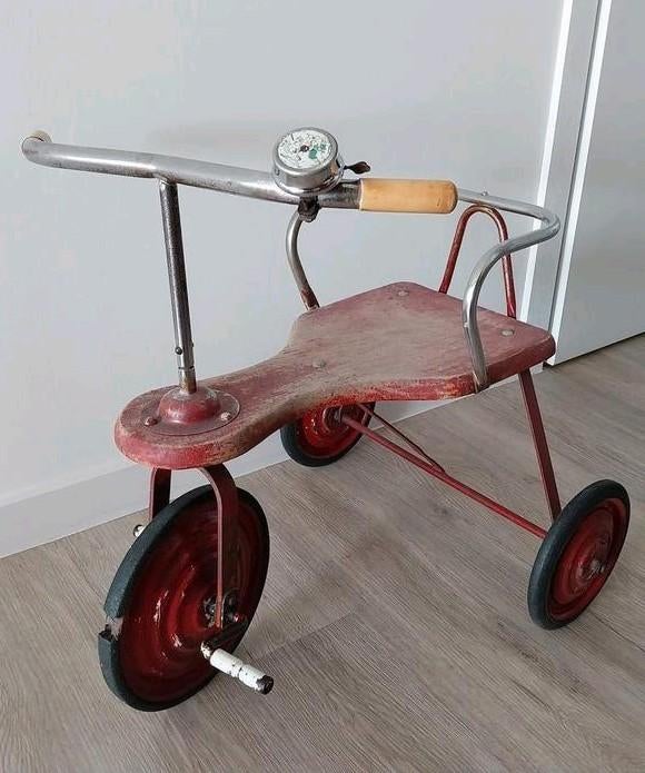 Vintage kinderfiets, driewieler, Antiek en Kunst, Ophalen