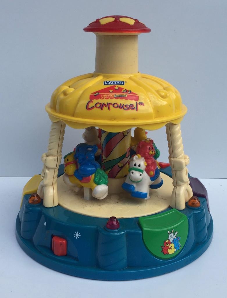 Vintage circa 1999 Vtech Carrousel, werkt perfect, Kinderen en Baby's, Speelgoed | Vtech, Zo goed als nieuw, 0 tot 6 maanden, Ophalen of Verzenden