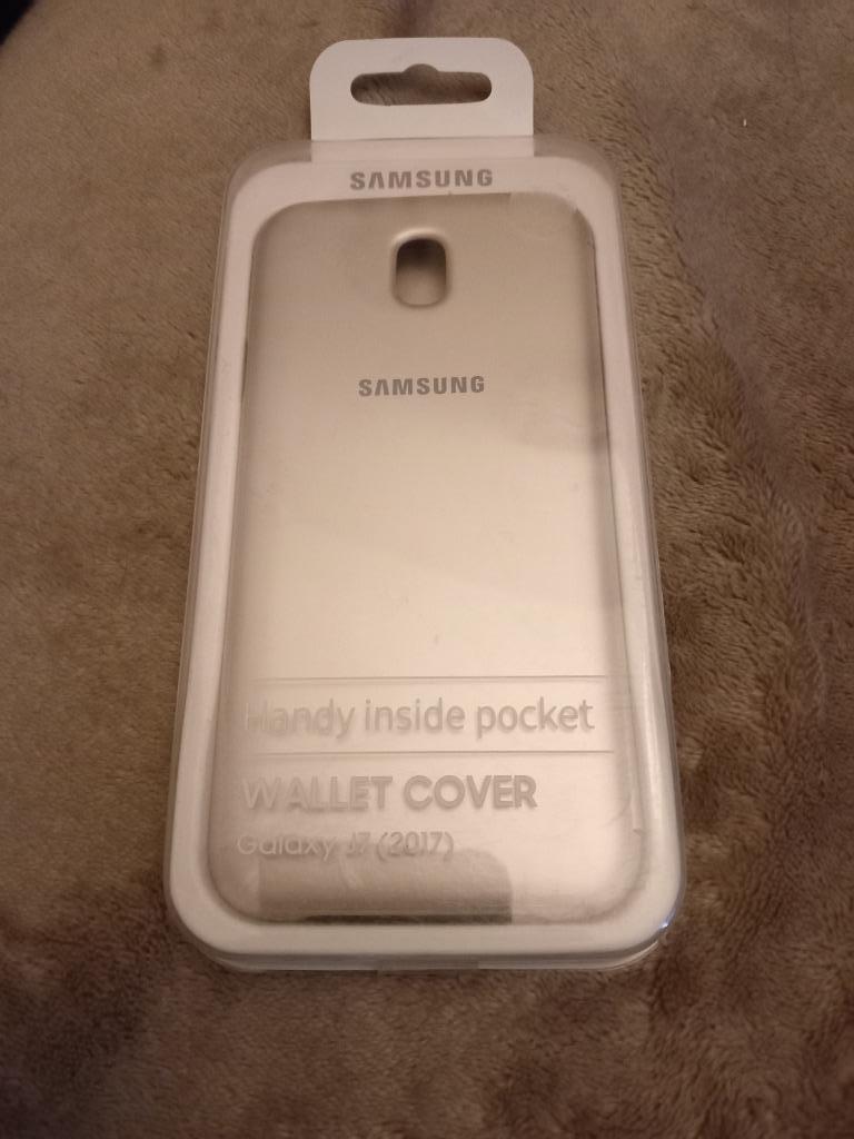 Flip wallet gold Samsung J7, Enlèvement, Neuf, Autres modèles, Façade ou Cover