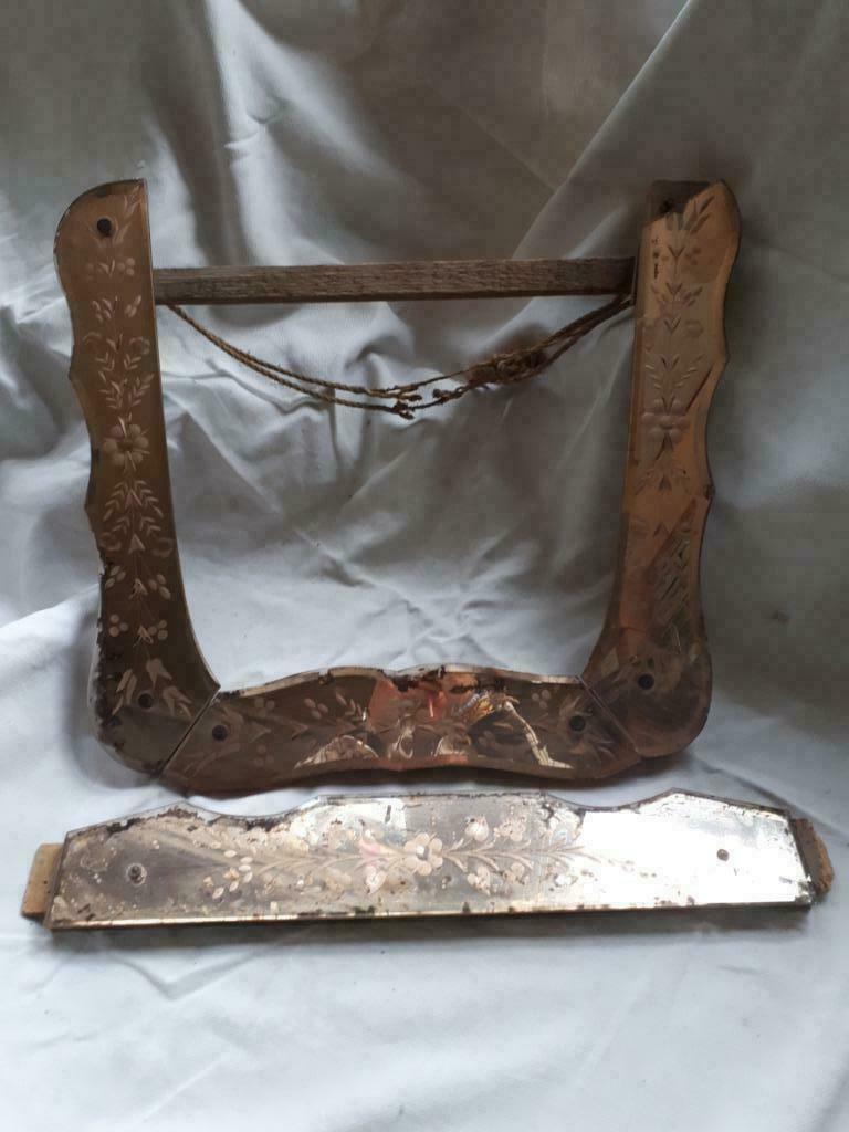 Hangspiegel onderdelen, Antiek en Kunst, Antiek | Glaswerk en Kristal, Ophalen of Verzenden