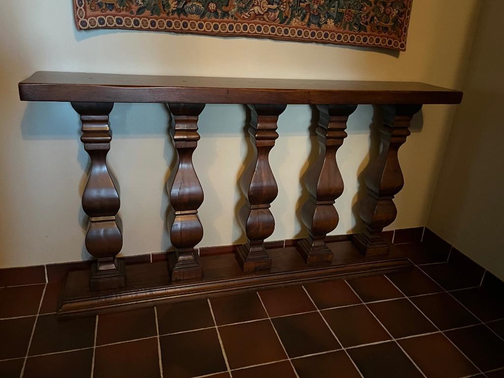 balustrade, Huis en Inrichting, Tafels | Sidetables, Zo goed als nieuw, 25 tot 50 cm, 100 tot 150 cm, Rechthoekig, Overige houtsoorten