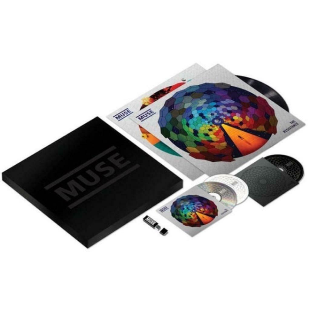 Cd+Dvd+MS+2LP Box Muse The Resistance met Litho Vinyl ZGAN, CD & DVD, CD | Pop, Comme neuf, Enlèvement ou Envoi