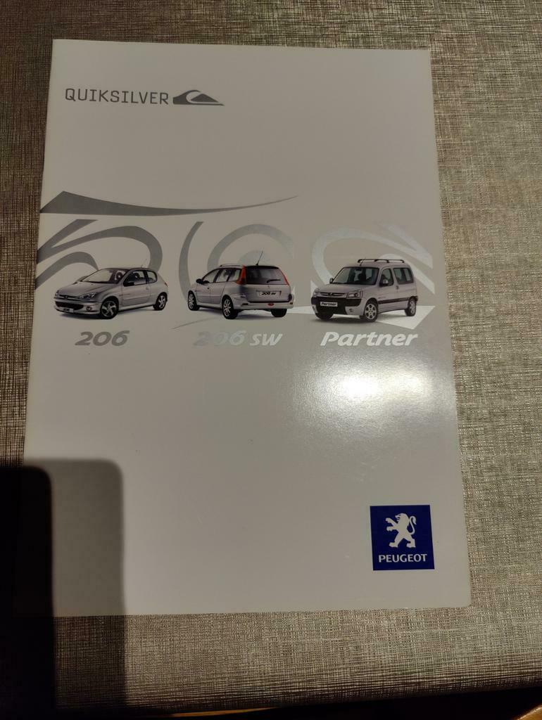 PEUGEOT QUICKSILVER Brochure, Enlèvement ou Envoi, Neuf, Peugeot