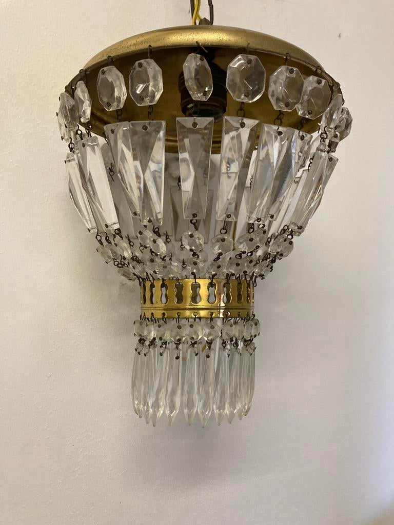 Hal luster, Ophalen, Gebruikt, Glas