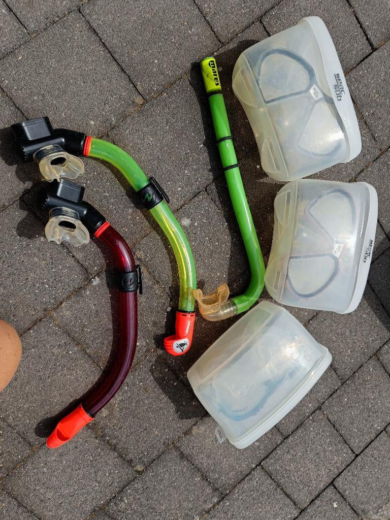 Snorkels, Ophalen, Gebruikt, Snorkelset