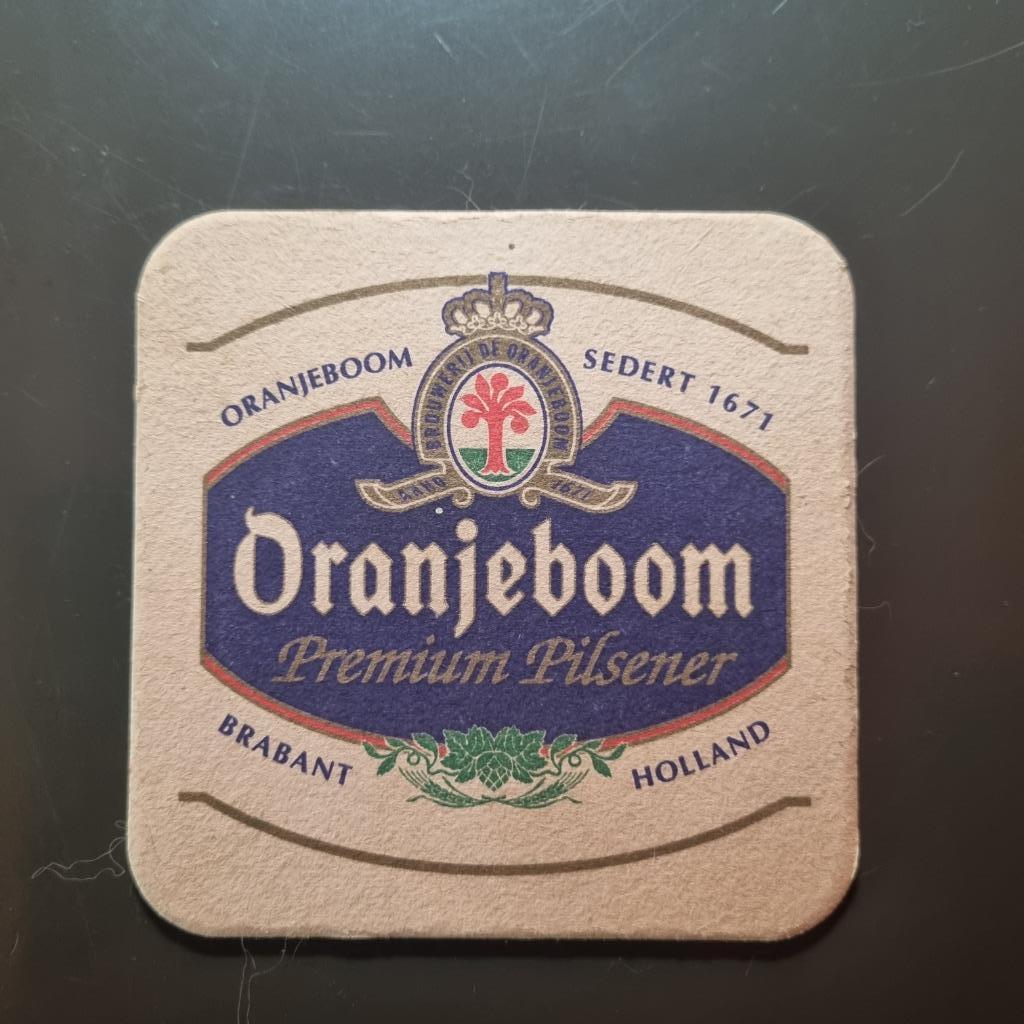 Sous Bock Oranjeboom, Verzamelen, Biermerken, Ophalen of Verzenden, Gebruikt, Viltje(s), Oranjeboom