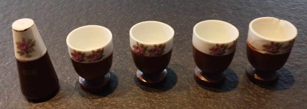 coquetiers vintage et salière, Enlèvement ou Envoi, Maison et Meubles