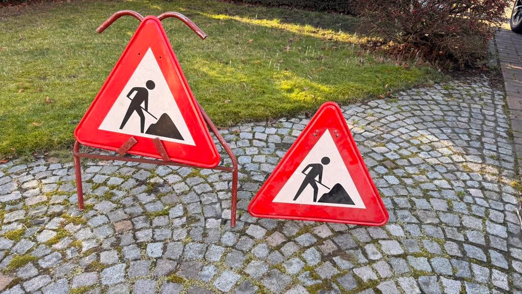 Verkeersborden Werken, Doe-het-zelf en Bouw, Overige Doe-Het-Zelf en Bouw, Ophalen, Gebruikt