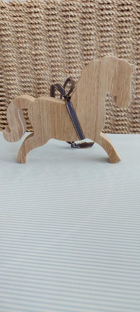 Houten paard ter decoratie, kan staan of opgehangen worden, Ophalen of Verzenden, Nieuw