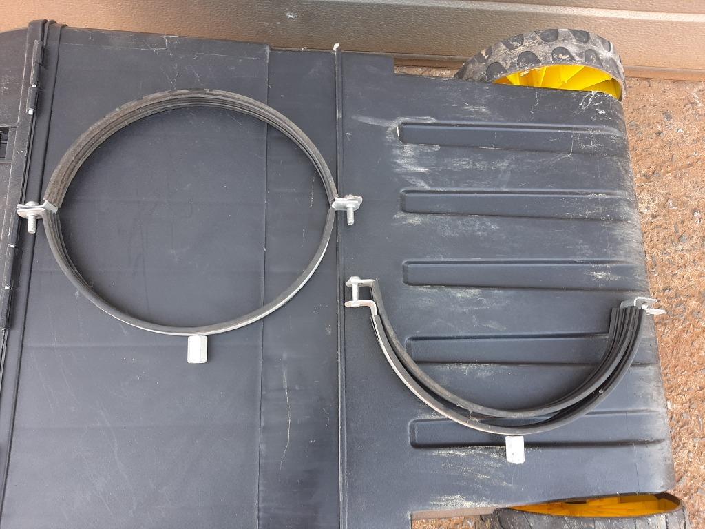Galva metalen ophangbeugel met rubber diameter 200mm, Ophalen, Nieuw, 100 tot 250 mm, Overige typen