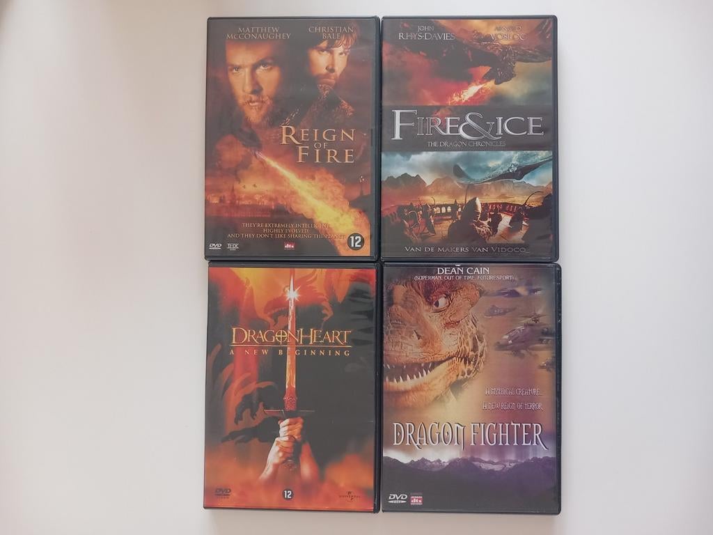 4 Drakenfilms (Actiefilms/Fantasy), Enlèvement ou Envoi, Comme neuf