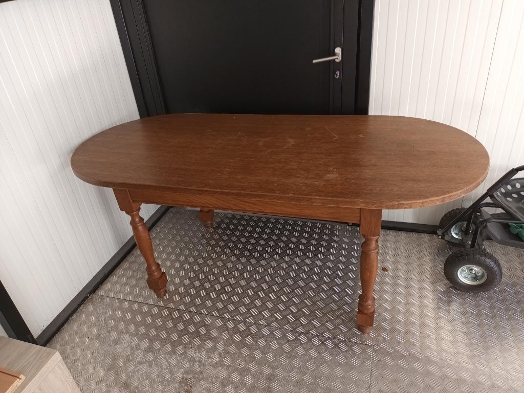 Eiken tafel, Huis en Inrichting, Tafels | Eettafels, Ophalen, Gebruikt, Eikenhout