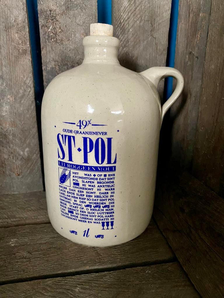 lege fles OUDE GRAANJENEVER ST-POL, Ophalen, Gebruikt