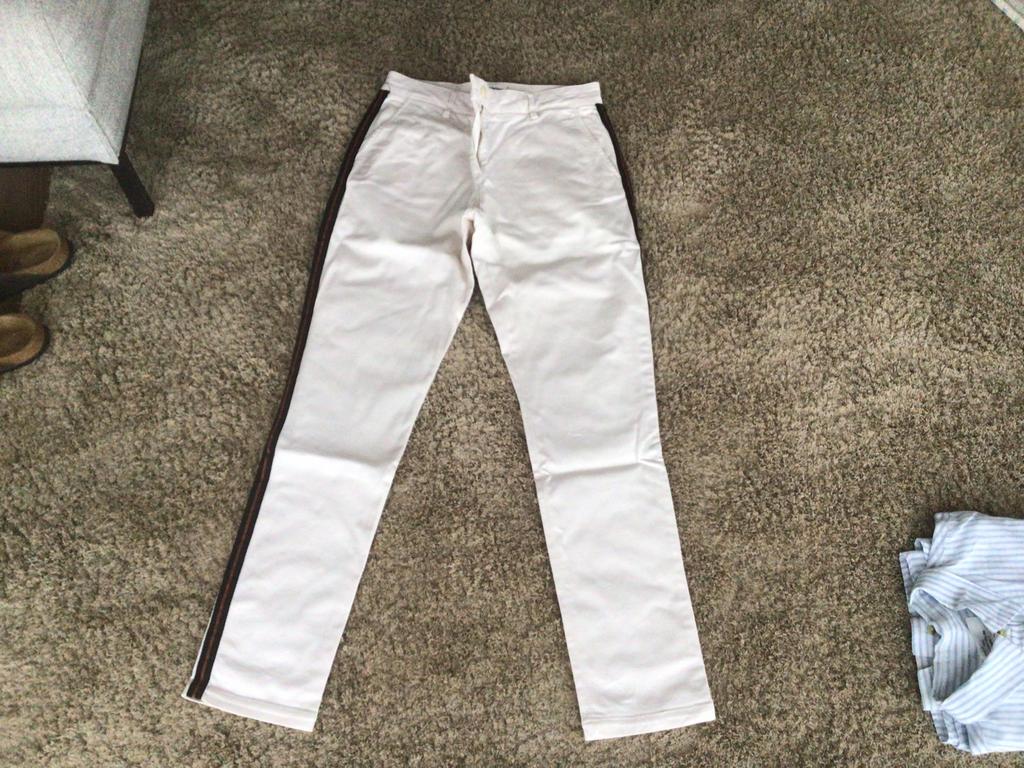 Pantalon cool Essentiel taille 38, blanc, modèle RADON, Envoi, Comme neuf, Taille 38/40 (M), Blanc