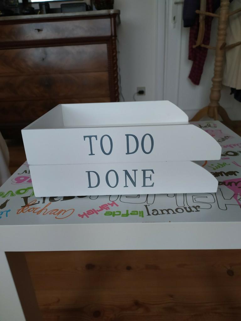 Klasseerbakjes A4 formaat TO DO en DONE, Ophalen of Verzenden, Zo goed als nieuw